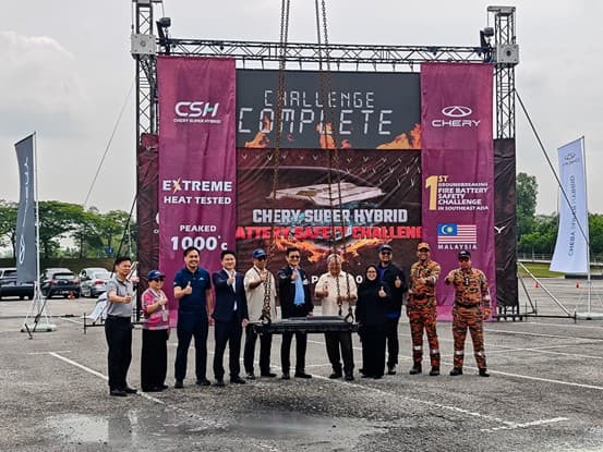 Open Flame Trial! CHERY CSH Hybrid Battery Safety Challenge in Malaysia Completed Successfully